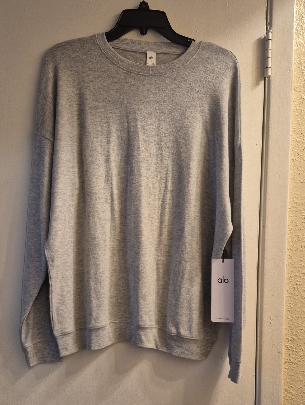 ALO Yoga Crewneck Sweatshirt - Light Heather Gray
